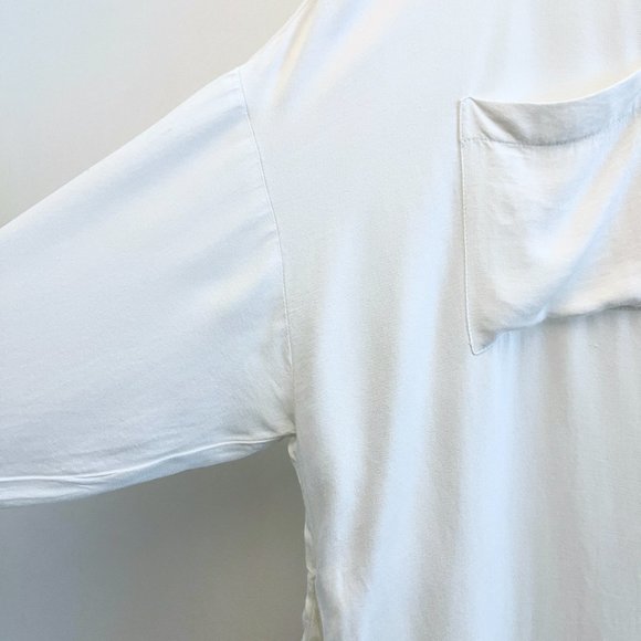 Zara Oversized Collared Shirt Dress with Big Pockets White - Picture 6 of 10